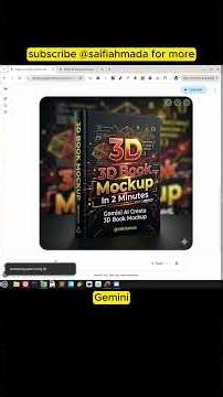 Gemini AI vs ChatGPT: 3D Book Mockup #shorts #geminiai #chatgpt