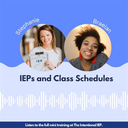 This exclusive The Intentional IEP training with Braelan is all about your IEPs and your classroom schedule. To watch or listen to these trainings: 1️⃣ Log in at www.theintentionaliep.com 2️⃣ Click "My Account" 3️⃣ Click "Trainings" 4️⃣ Search the training's title. That's it, you're ready to learn! If you aren't part of membership yet, I'd love to invite you in! 😍 Ready for more info? 👉 https://www.theintentionaliep.com/start-here/ | The Intentional IEP