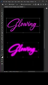 Neon Glow Text Effect in Photoshop 2026