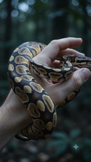 ‎🐍 Ball Python ASMR | Relaxing Snake Sounds in 4K | Ultra Realistic Macro | Satisfying Shorts‎
