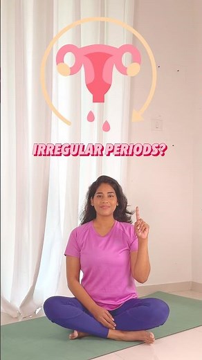 Yoga for IRREGULAR PERIODS - PCOD/PCOS #irregularperiods #yogaforpcod #yogaforpcos