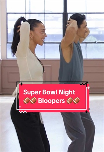 From fumbles to major scores 🤩 Check out some fun moments from training this week as our couples got ready for #SuperBowlNight 👏 #DWTS