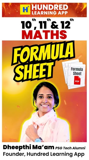 10th, 11th and 12th Maths Formula sheet #10th #11th #12th #formulasheet