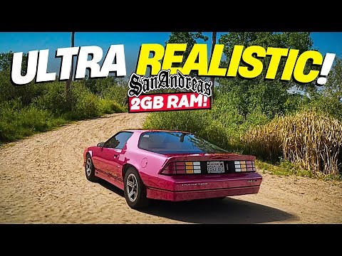 How To Install GTA San Andreas Realistic Graphics Mod 😍 | No Lag, Low-End Pc Friendly!....