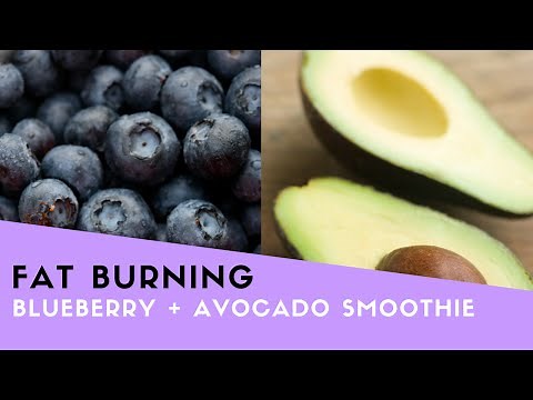 Blueberry + Avocado Fat Burning Smoothie Recipe!