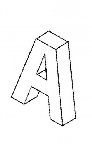 -Draw a 3D letter "*" with a right orientation on isometric grid paper #foryou #shorts #reels #art
