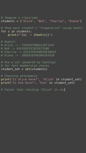 hash #python #showcase
