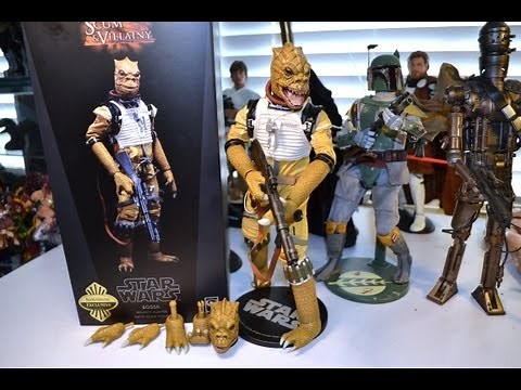 12" 1/6 SIDESHOW EXCLUSIVE BOSSK FIGURE!Star Wars Bounty Hunter!Boba Fett IG-88 Greedo