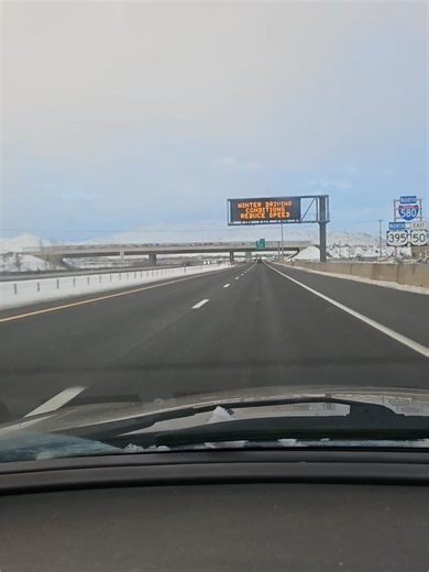 Winter views in Carson City do not disappoint #northernnevada #carsoncity#snow