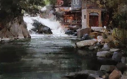 美妙的色彩和笔触，美国画家马克·博吉斯精彩绝伦的风景画！