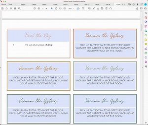 EDITABLE Kids Chore Chart Cards | Chore Cards | Responsibility - Etsy