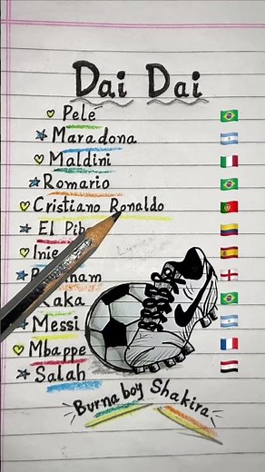 "Dai Dai"⚽️🏆 by Shakira and Burna Boy is the Official FIFA World Cup 2026 Song