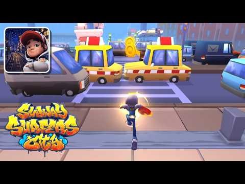 Subway Surfers City Gameplay Yutani Unlocked in Southline & Time Warp with 4 other Characters