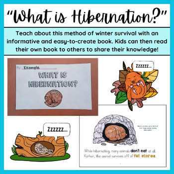 "What is Hibernation?" | An Easy-to-Create Book to Teach about Animals in Winter