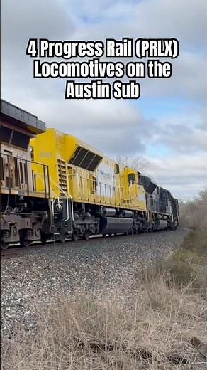 Progress Rail locomotives on the move #train #railway #railroad #unionpacific #progressrail #trains