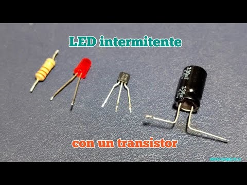 LED intermitente Con un Solo Transistor BC547