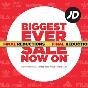 FINAL REDUCTIONS 🔴 We've slashed prices on remaining styles in our Biggest Ever Sale 🔥Shop up to 50% off selected styles Online & In-store now. Limited Time. While stocks last. https://bit.ly/2ShAYNI | JD Sports Australia