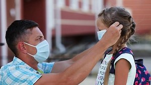 Father Puts Surgical Masks On His Stock Footage Video (100% Royalty-free) 1056523466 | Shutterstock