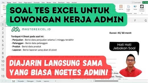 Soal Excel Test Untuk Lowongan Kerja Admin - Free Download Soal, Jawaban, dan Tips. | Jan Sebastian