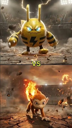 Cute Elekid Falls⚡—Electabuzz Returns with Overwhelming Power💥⚡ #elekid #electabuzz #pokemonbattle