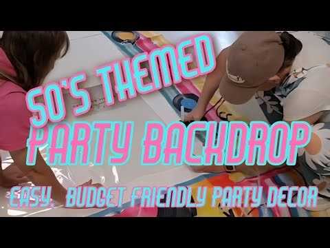DIY Party Backdrop for Small Spaces on a Budget