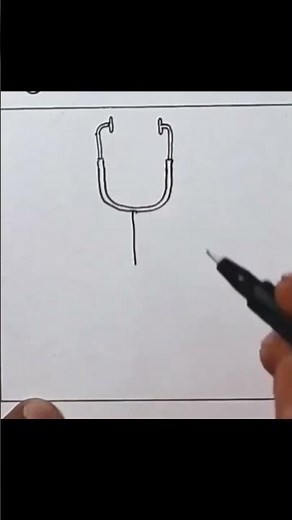stethoscope drawing