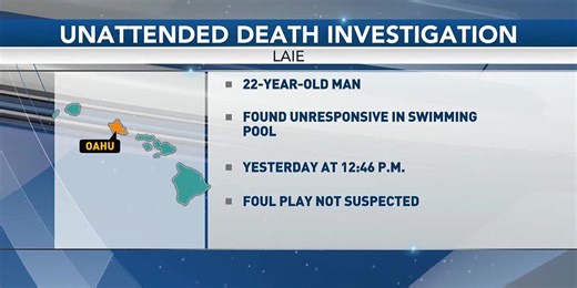HPD investigating unattended death in Laie after man was found unresponsive in a pool