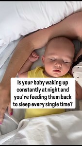 One of the most common things I see with families is babies waking up multiple times overnight needing a feed to fall back asleep. And I get it—feeding works! It’s soothing, it’s natural, and it gets them back to sleep quickly. But here’s what’s actually happening: your baby has learned that feeding equals falling asleep. So every time they come out of a sleep cycle (which happens every 30-45 minutes), they need that same condition to fall back asleep, even if they’re not genuinely hungry. The g