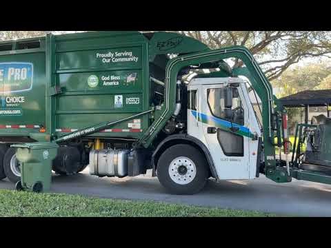 A Waste pro Mack LR E-Z Pack currtro can subbing for 0155521 truck:0155523