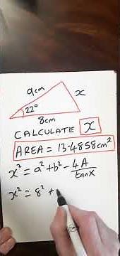 Alternative of cosine Rule #area #maths #mathshorts #triangle #triangles #trignometry #mathstricks