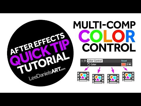 After Effects Tutorial | QUICK TIP | Multi Composition Color Control