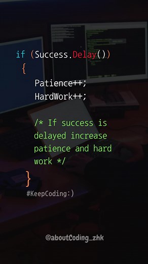 Increase Patience and Hard Work for Success