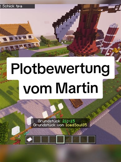 Bewertung eines Plots vom lieben Spieler Martin auf unserem Minecraft Citybuild Server. Was sagt ihr dazu, ist meine Entscheidung gerechtfertigt? #minecraft #bedrockedition #citybuildserver #minecraftserver #minecraftcitybuild