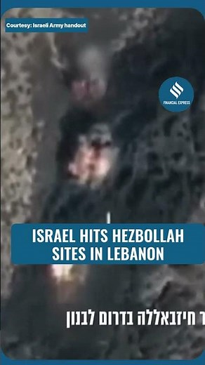 Israeli Army Video Shows Strikes on Hezbollah Targets in Lebanon | Army Handout