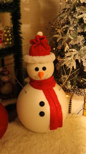 Amazing balloon plaster snowman DIY | Life and Fun Story