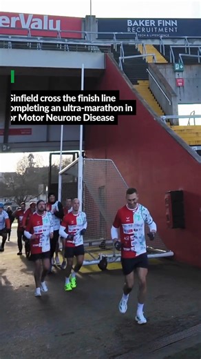42K views · 1.2K reactions | Kevin Sinfield cross the finish line at Páirc Uí Chaoimh after completing an ultra-marathon in Cork to raise funds and awareness for Motor Neurone Disease. With powerful words from Kevin and Donncha O’Callaghan, this emotional moment highlights why Cork was chosen as a stop on his 7 in 7 campaign. : Chani Anderson | Irish Examiner | Facebook