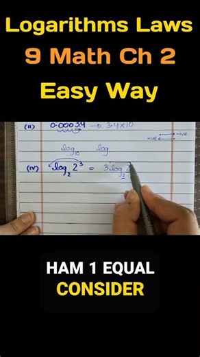 Logarithm | Question Solved | Easy Way #shorts #9thmaths