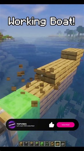 How to Make a Working Boat in Minecraft 🚤⚙️