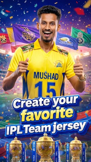 How to create IPL Jersey 2026 😍 #shorts