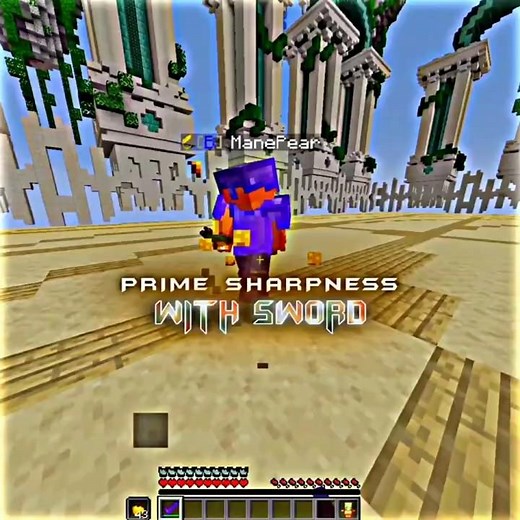 Sharpness with a Sword 💀 | #minecraft #minecraftpvp