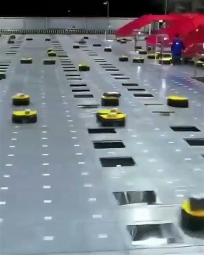 Automation, Robotic warehouse sorting #shorts #youtubeshorts