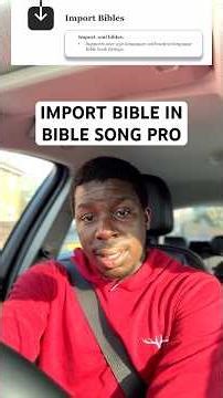Import Bible in Bible Song Pro - OBS #obs #biblesongpro #bible #obsplugin