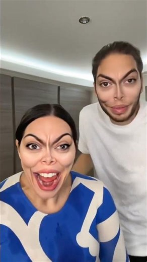 Funniest couple Face Filter reactions!😂#shorts #comedy #facefilter