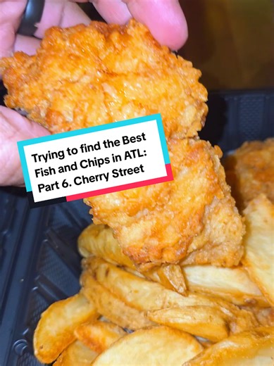 We literally go wherever yall recommend. This time we hit up @Cherry Street Brewing for the fish and chips! Recommended by @Jeremy Hodges . Fish Flavor: 8 out of 10, Size: 7 out of 10, Crisp: 7.5 out of 10, Chips: 9 out of 10 Overall: 8 out of 10. Great Tarter sauce. Doesnt crack top 5, but solid and would go if in the area. drinks 10! Where should we go next? #fishandchips #FoodTok #AtlantaEats #fypシ #cdeaters