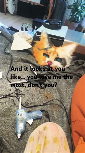 pov: when you're sitting making a mask and then you discover your old mask #therian ￼