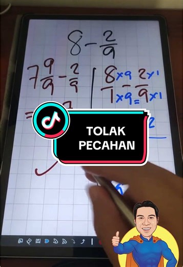Tolak Pecahan: Cara Mudah Matematik