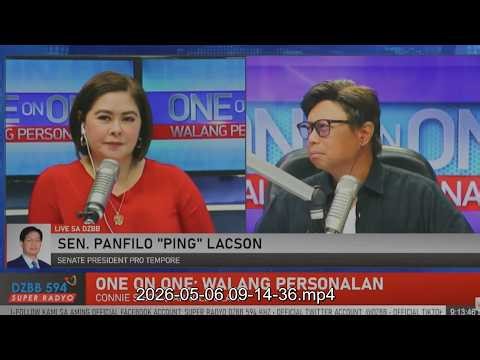 Sen. PING LACSON on Sen. Marcoleta's Claim, 'Link' to Flood Control: Interview on DZBB