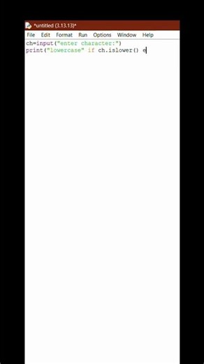 How to Check CHARACTER is Lowercase or Not #coding #programming #computereducation #python