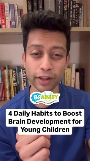 Neuroscience says: The brain doesn’t grow with apps — it grows with habits. Simple daily actions like reading, sleep, outdoor play, and meaningful conversation have been proven to boost brain growth in the early years. No pressure. No spending. Just consistency. Tag a parent who needs this reminder. And follow Brainify for more science-backed parenting — not guilt. | Brainify