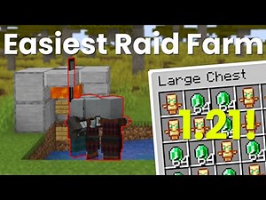 EASIEST Raid Farm in Minecraft 1.21 Infinite Emeralds & Totems!
